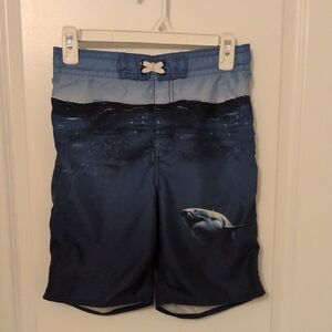 Old Navy Kids Swim Trunks - Blue with Shark Design